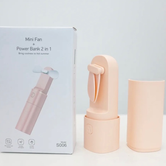 Portable Mini Fan and USB Emergency Device Power Bank - Picture 2 of 8